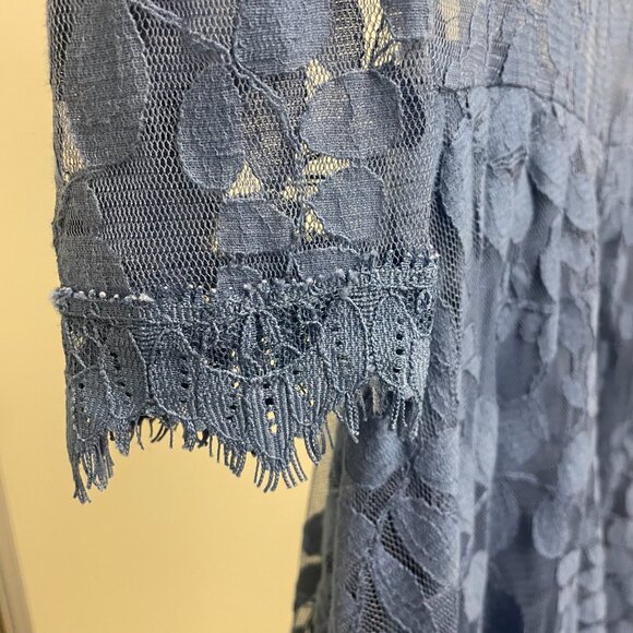 Free People mini dress in powder blue - Picture 5 of 6